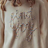 Urban Daizy - Find Joy Oversized Knit Sweater