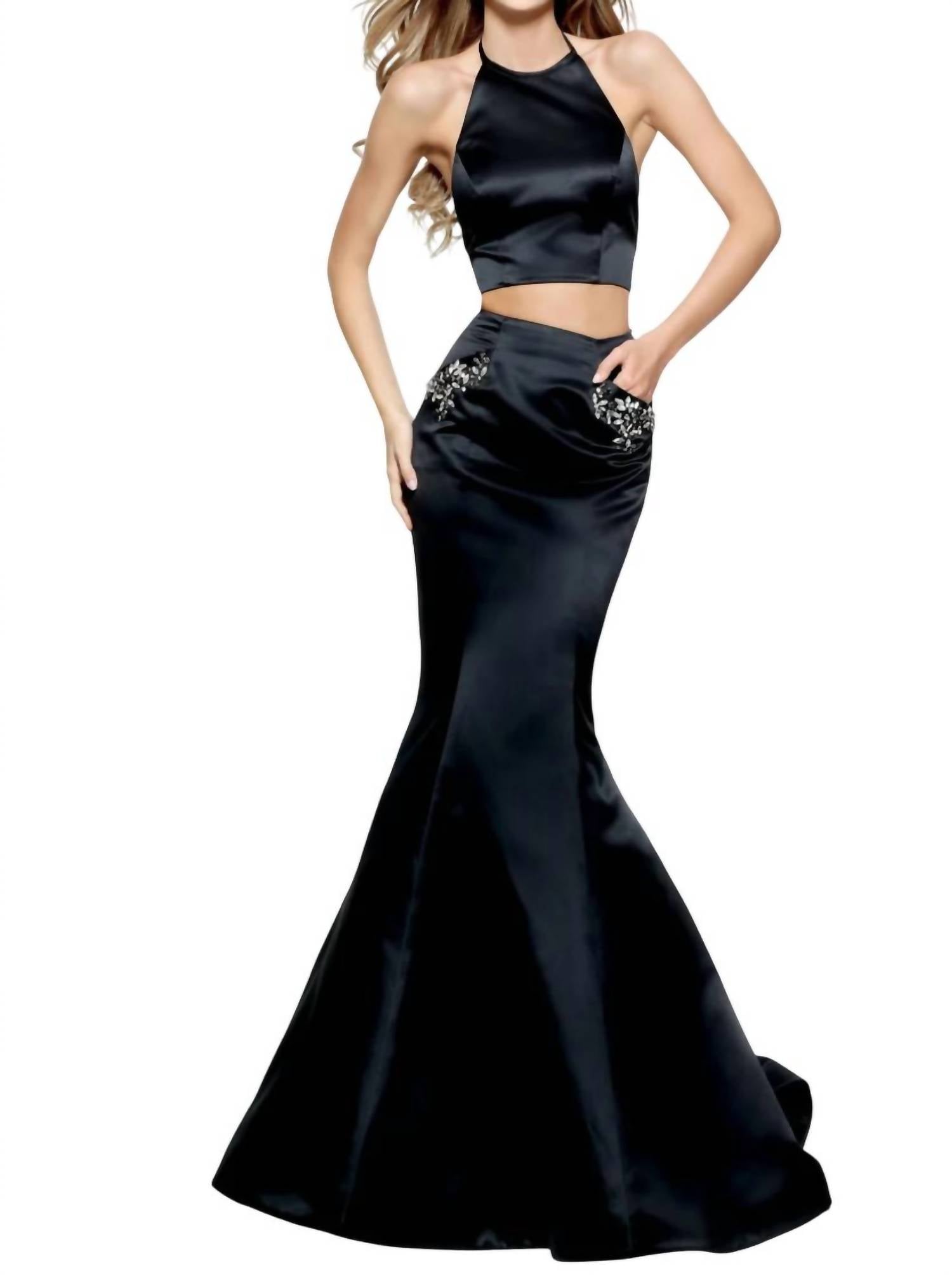 Sherri Hill - Satin Two-Piece prom Dress