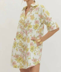 Entro - Denim Mini Shirt Dress