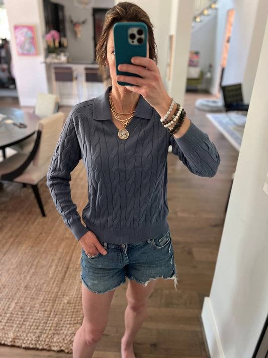 Minnie Rose - Cable Pullover