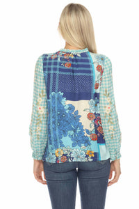 Johnny Was - Nalina Ruffle Scarf Back Blouse
