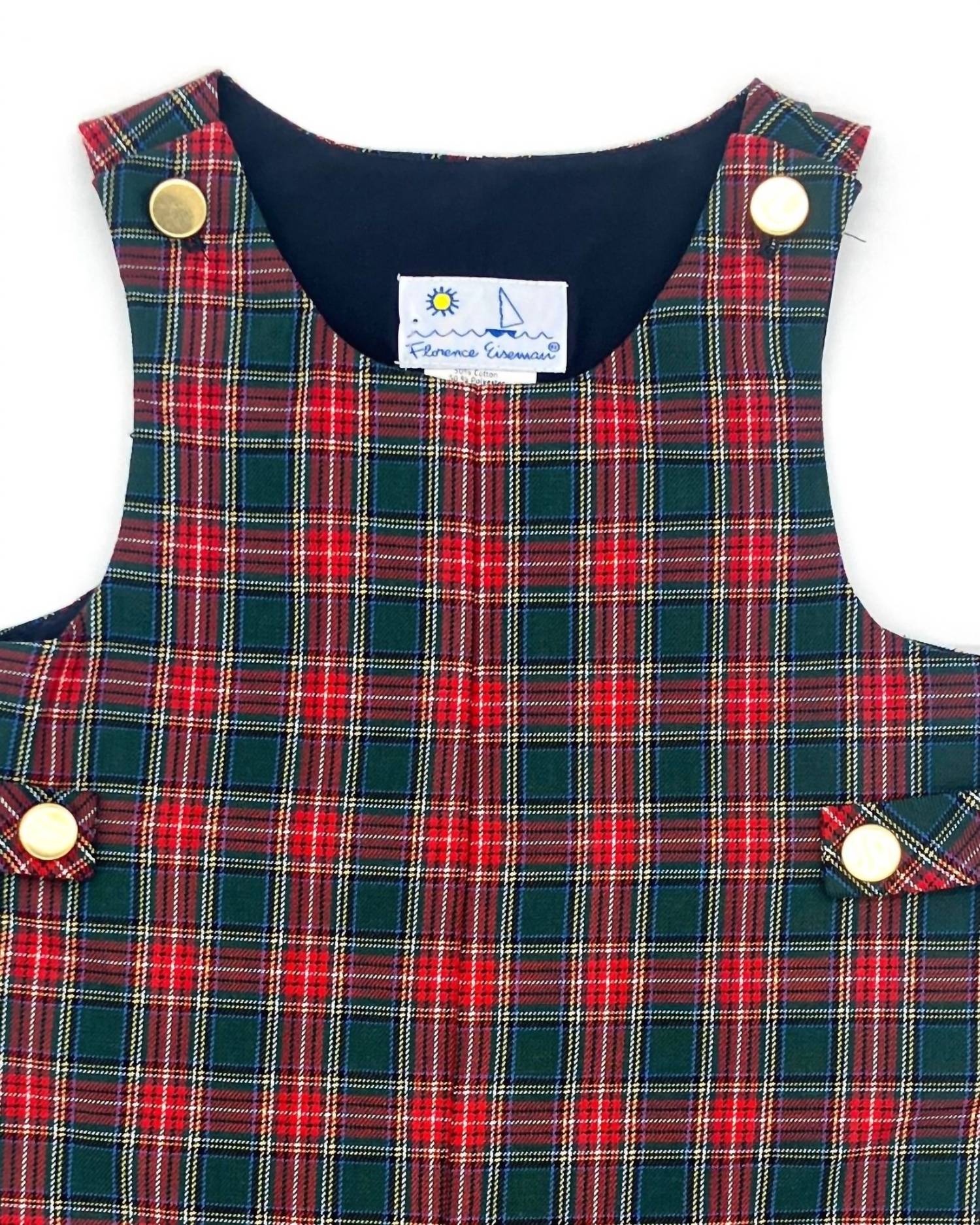 Florence Eiseman - Kid's Holiday Plaid Shortall