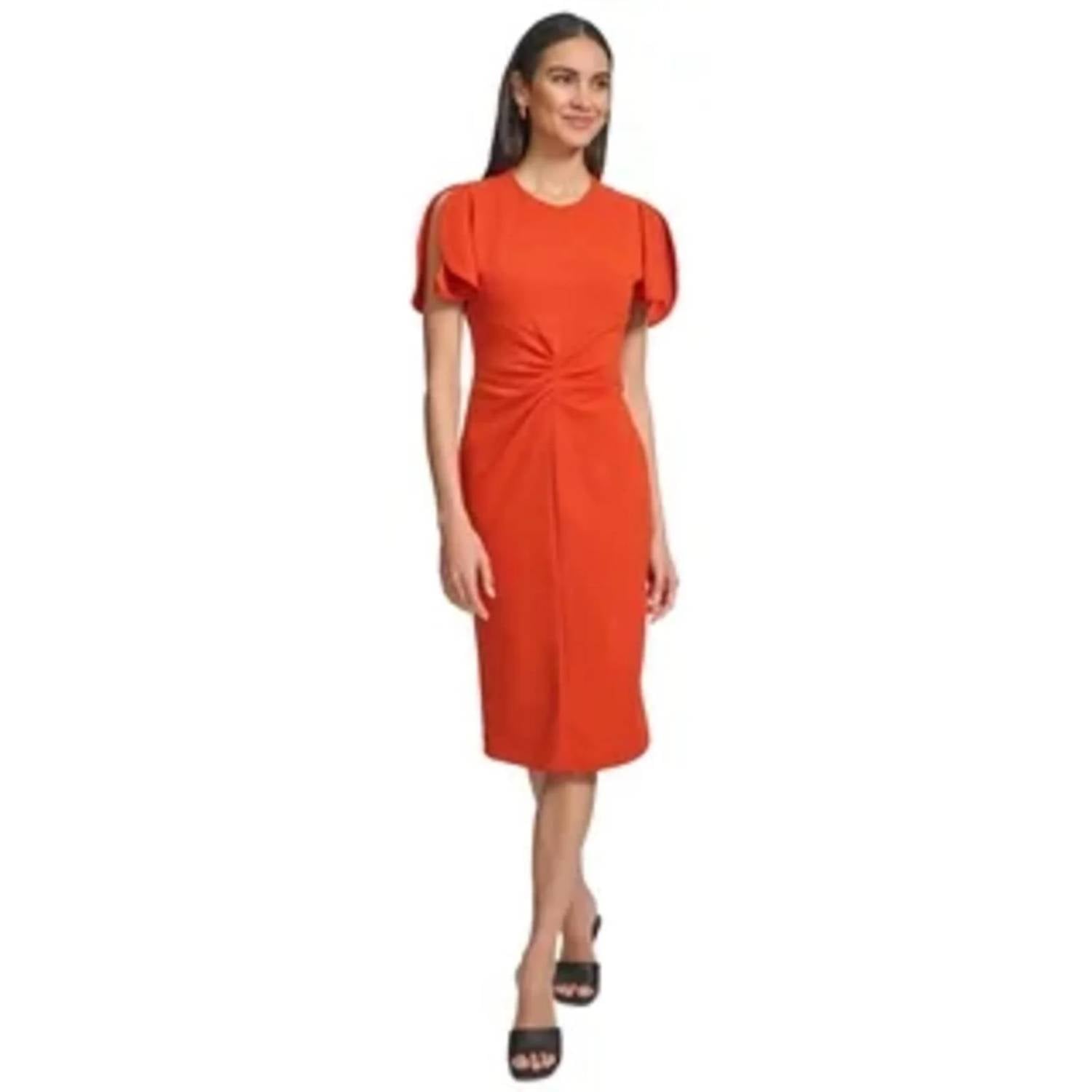 Calvin Klein - Scuba Crepe Sheath Dress