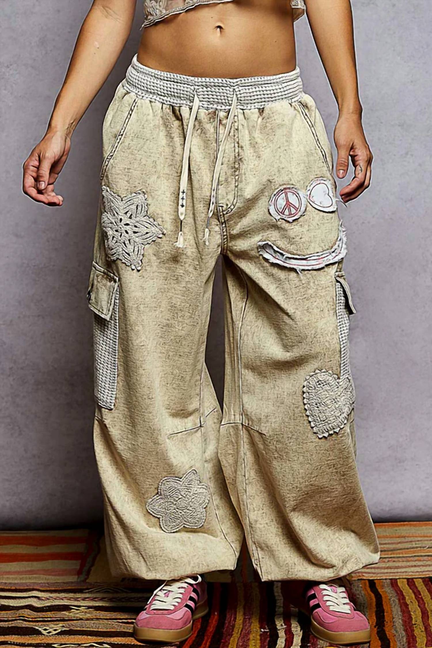 Pol - Love And Peace Jogger Pants