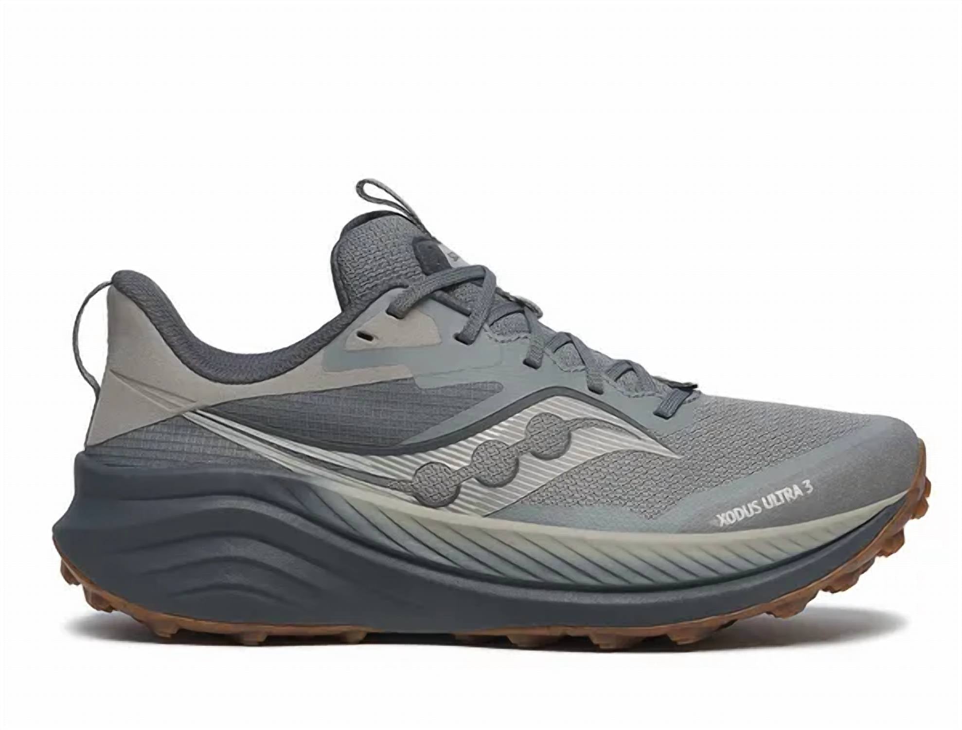 SAUCONY Men's Xodus Ultra 3 Trail Shoes in cinder shadow - men's sneaker