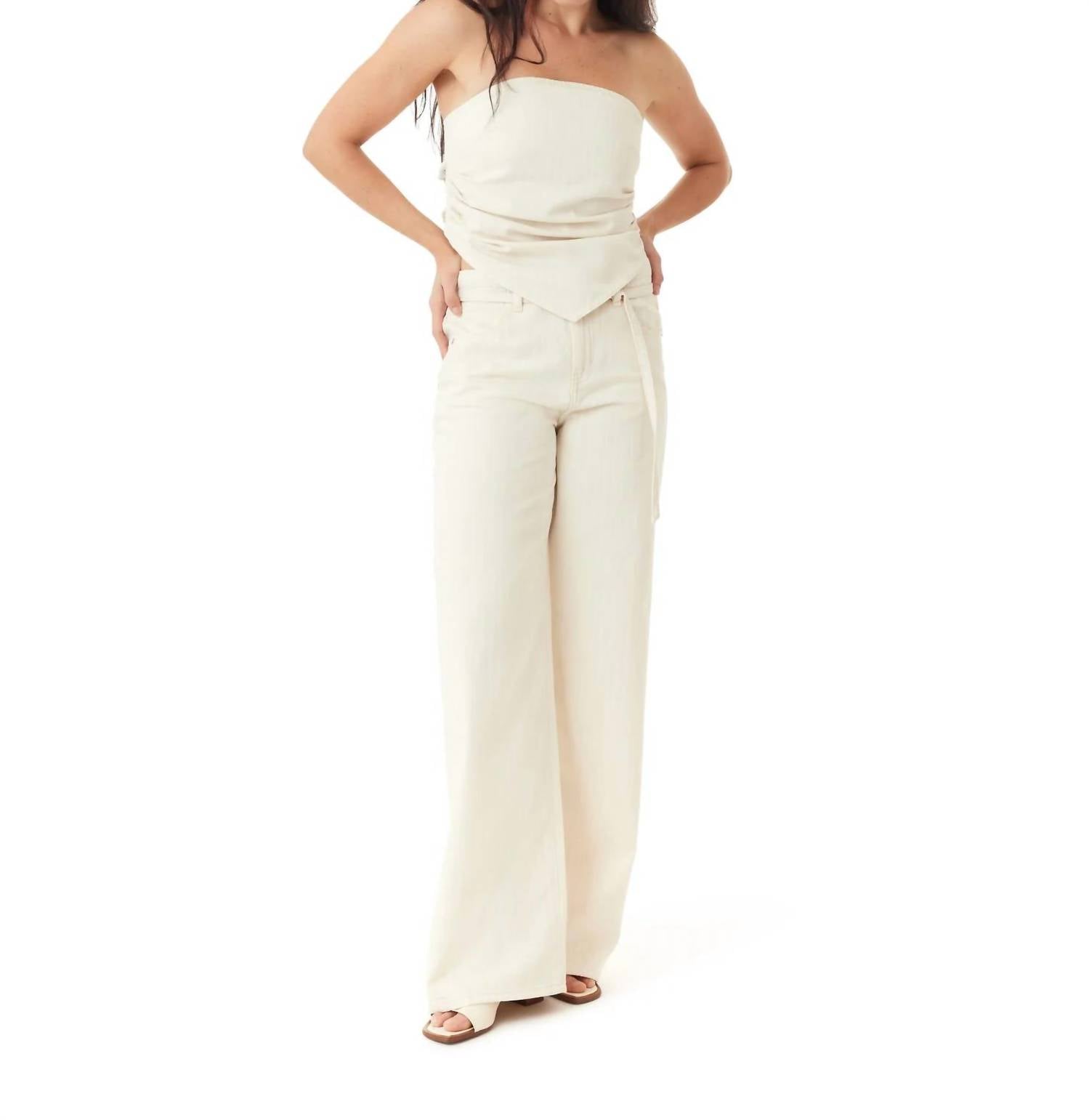 Habitual - Brynn Striped Wide Leg Jeans
