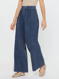 Current Air - Cotton Blazer And Wide Pants Set