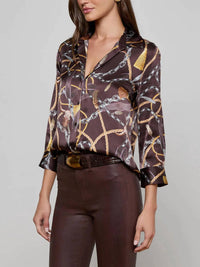 L'Agence - Dani 3/4 Sleeve Blouse