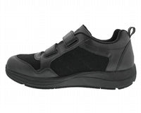 DREW Men's Contest Hook And Loop Sneaker in black combo - men's sneaker - alternate view