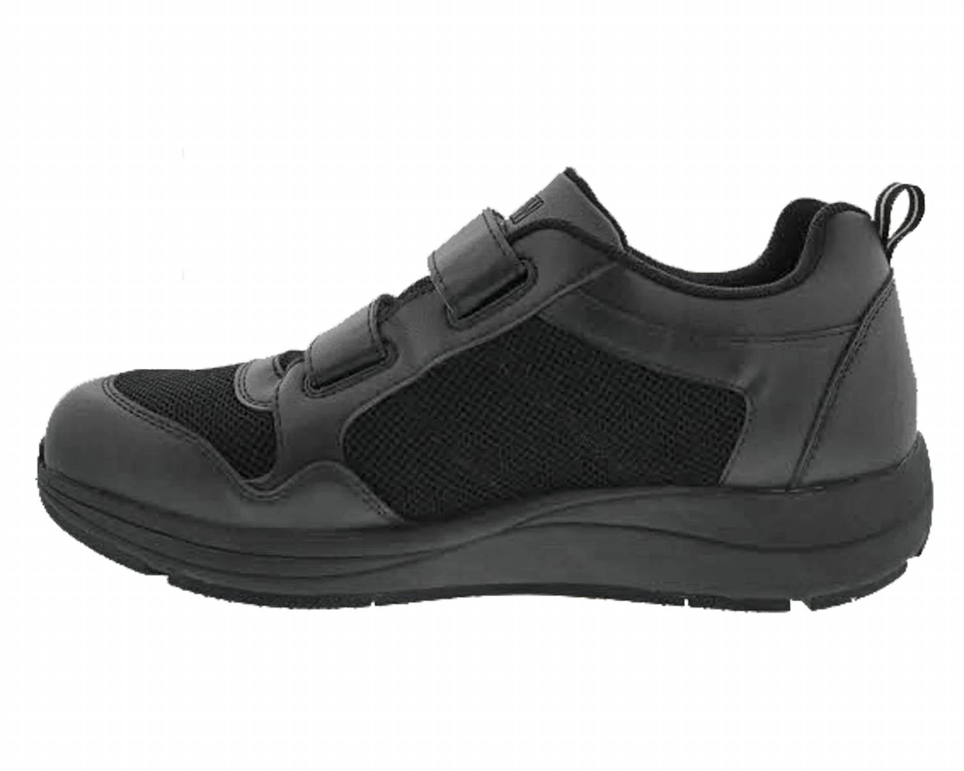 DREW Men's Contest Hook And Loop Sneaker in black combo - men's sneaker - alternate view