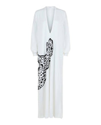 Salvatore Ferragamo - V-neck Oversized Maxi Dress