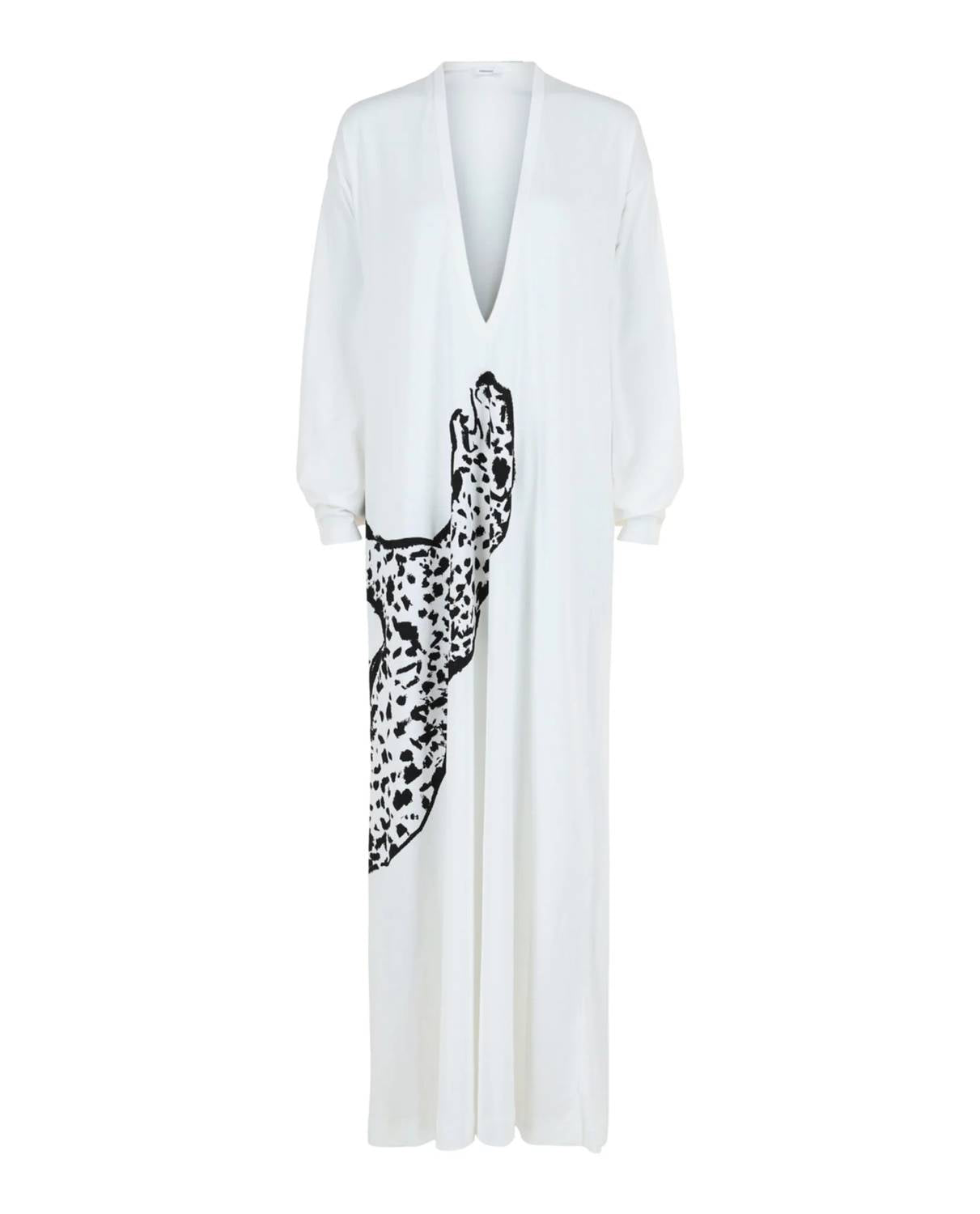 Salvatore Ferragamo - V-neck Oversized Maxi Dress