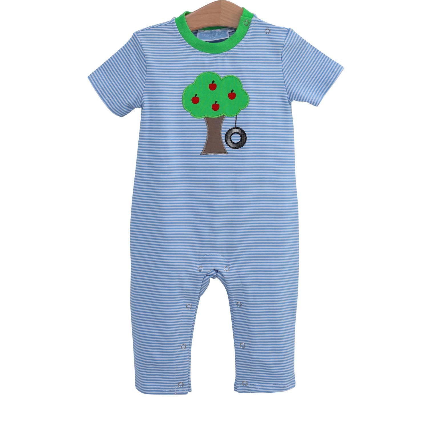 Trotter Street Kids - Baby Boy's Apple Tree And Tire Swing Romper