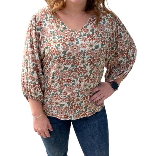 P.S. Kate - Maddison Floral Blouse