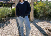 Buttermelon - V-neck Oversized Sweater