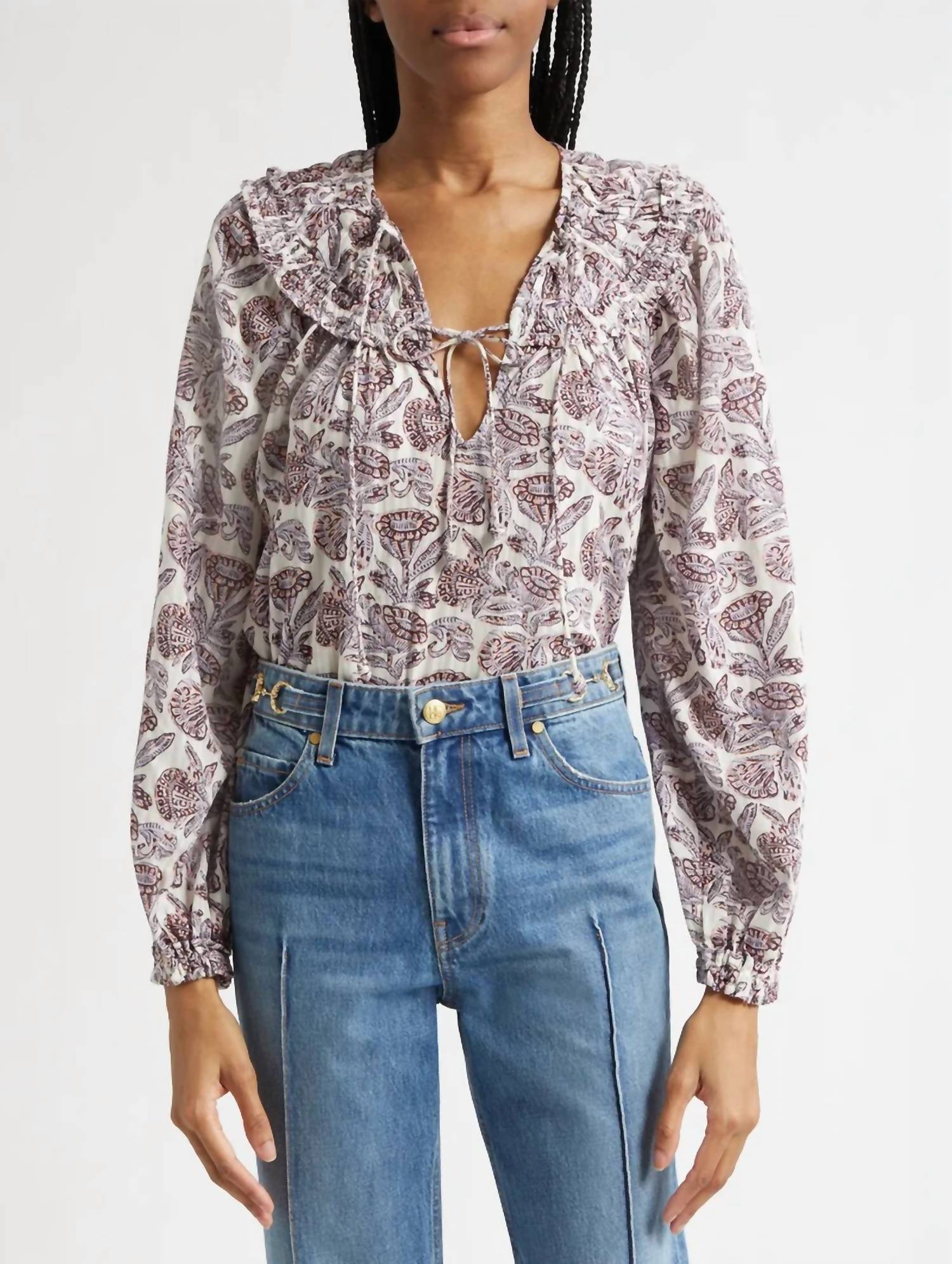 Ulla Johnson - Florelle Long Sleeve Cotton Blouse
