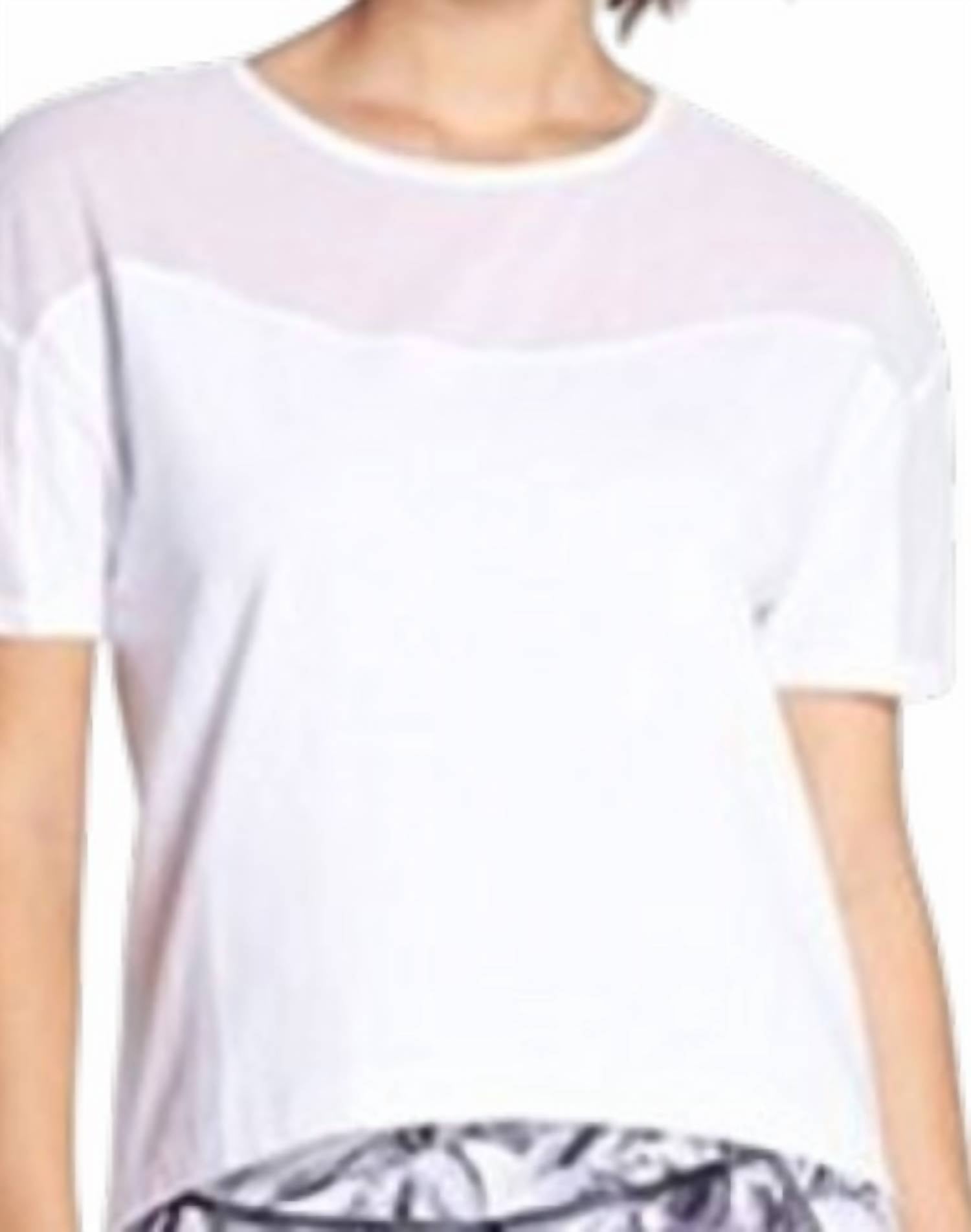 Betsey Johnson - Mesh Insert T-shirt