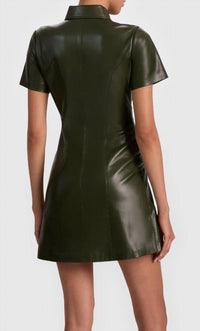 Alice + Olivia - Jamie Vegan Mini Dress