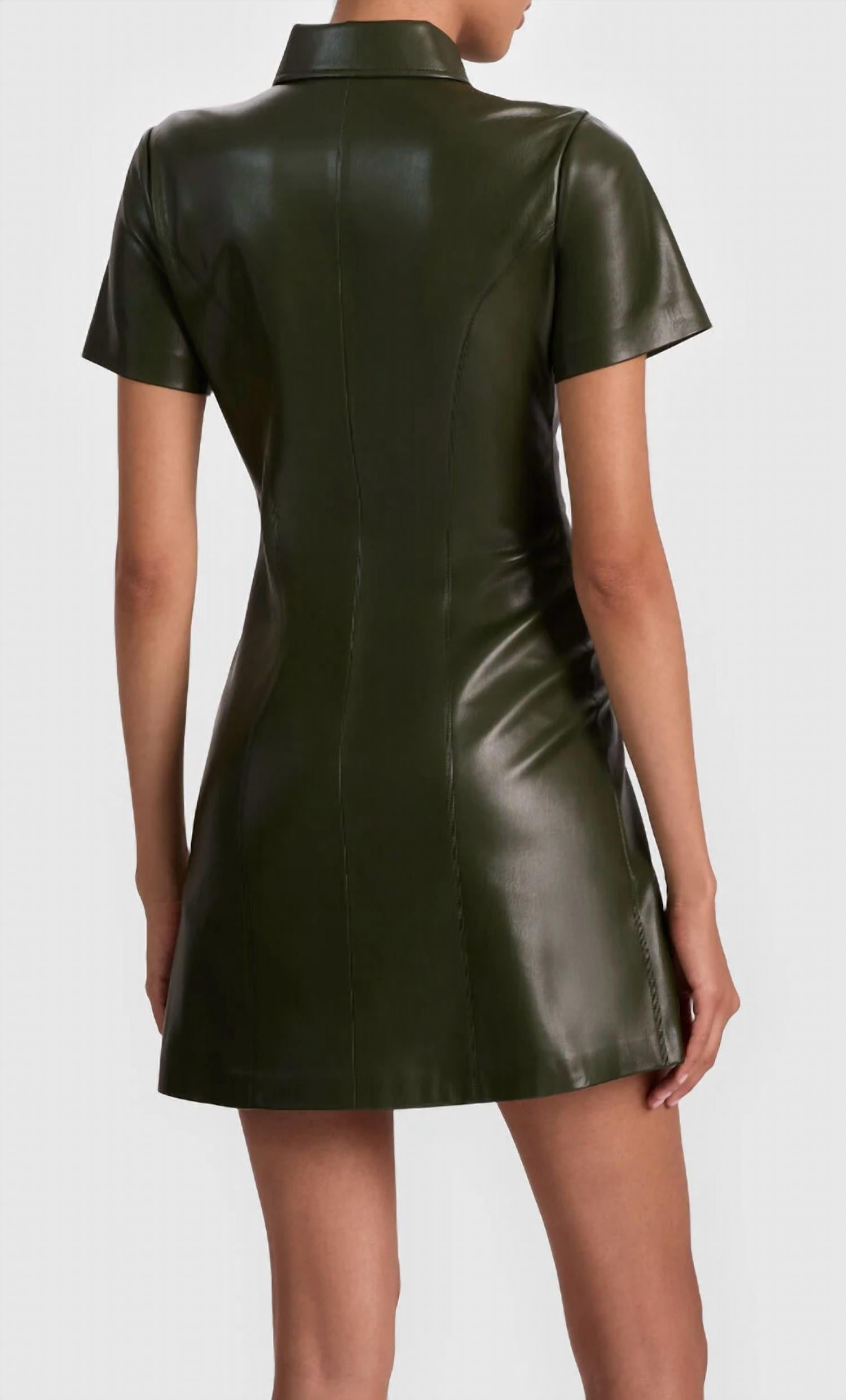 Alice + Olivia - Jamie Vegan Mini Dress