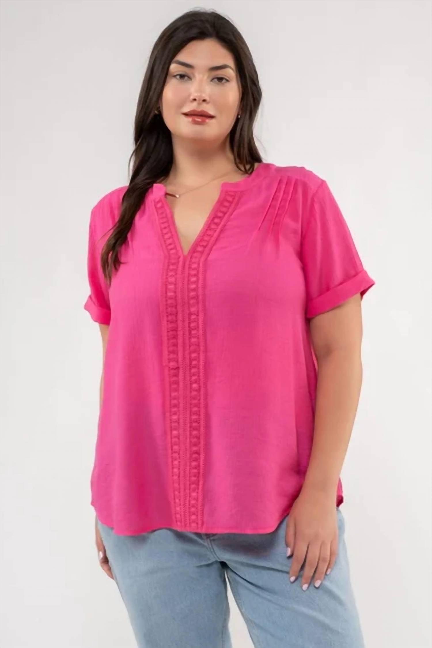 Blu Pepper - Coastal V-neck Blouse
