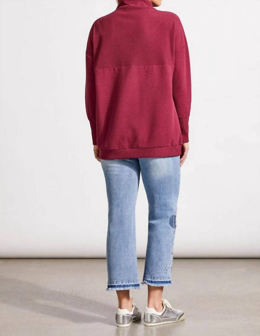 Tribal - Funnel Neck Tunic Top