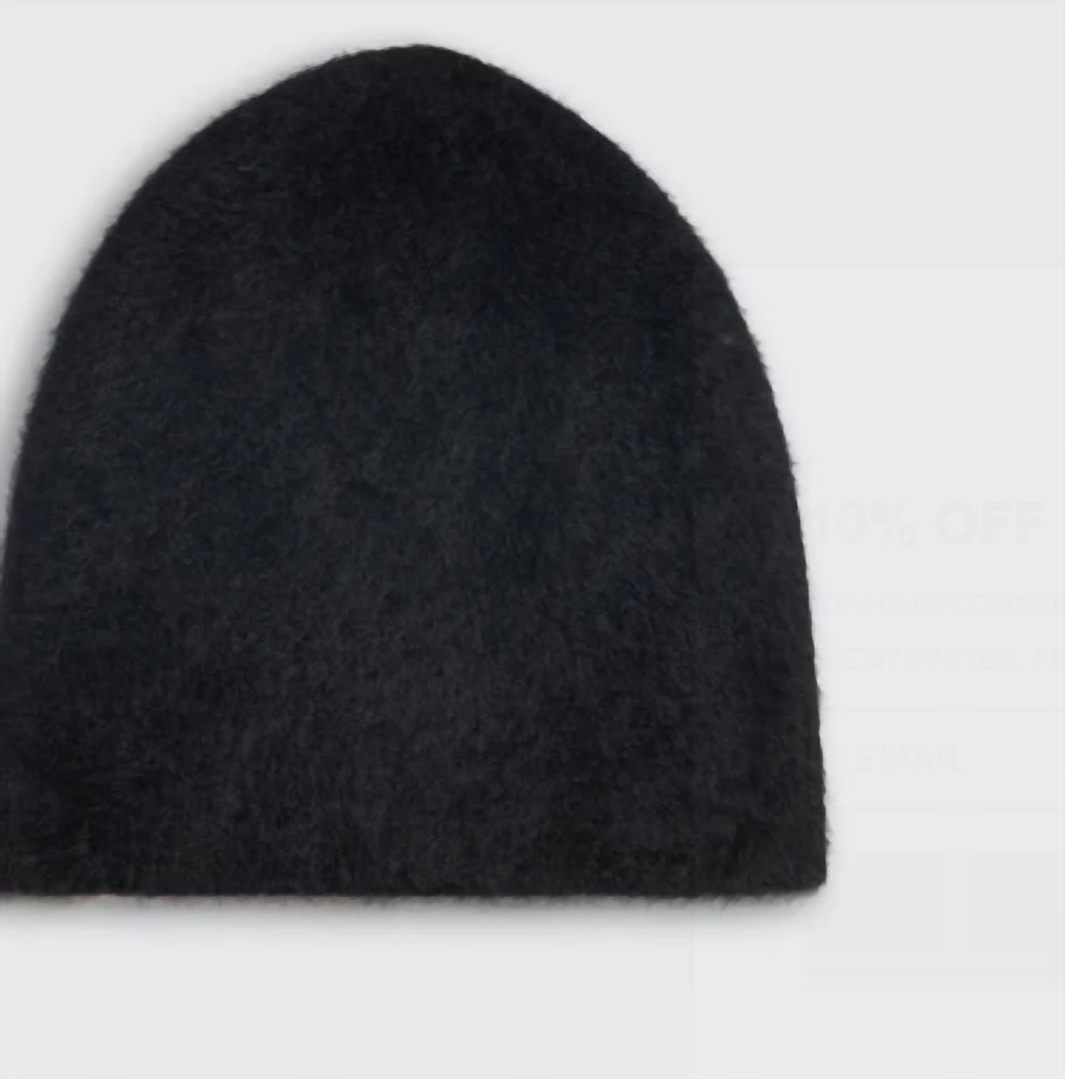 Guest In Residence Unisex Grizzly Reversible Hat in residence unisex grizzly reversible hat in black chestnut - women's hat - detail view