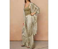 Dress Forum - Women's Sandstone Palm High Slit Kimono Duster