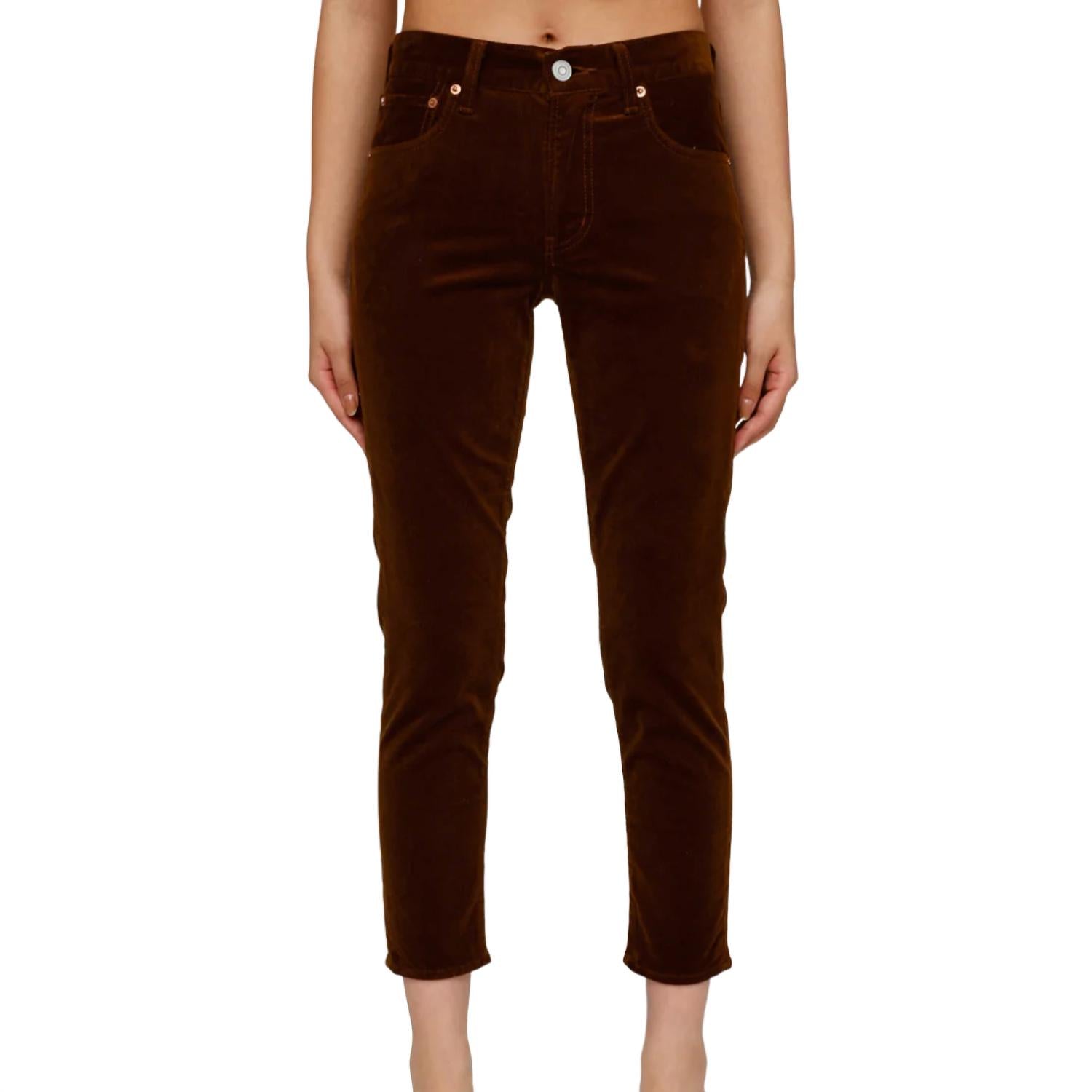 Moussy Lyndon Corduroy Skinny Jean in camel - women's jeans