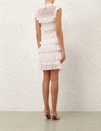 Zimmermann - Luna Lace Frill Mini Dress