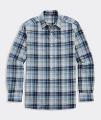 vineyard vines Brant Point Plaid Tech Twill Shirt in ultimate grey - men's shirt - view 5