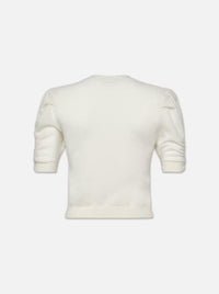 Frame - Rouched Sleeve Cashmere Sweater