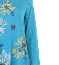 Jess & Jane - Flor Medley Wave Knit Mineral Washed Tunic