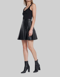7 For All Mankind - Leather Mini Skirt