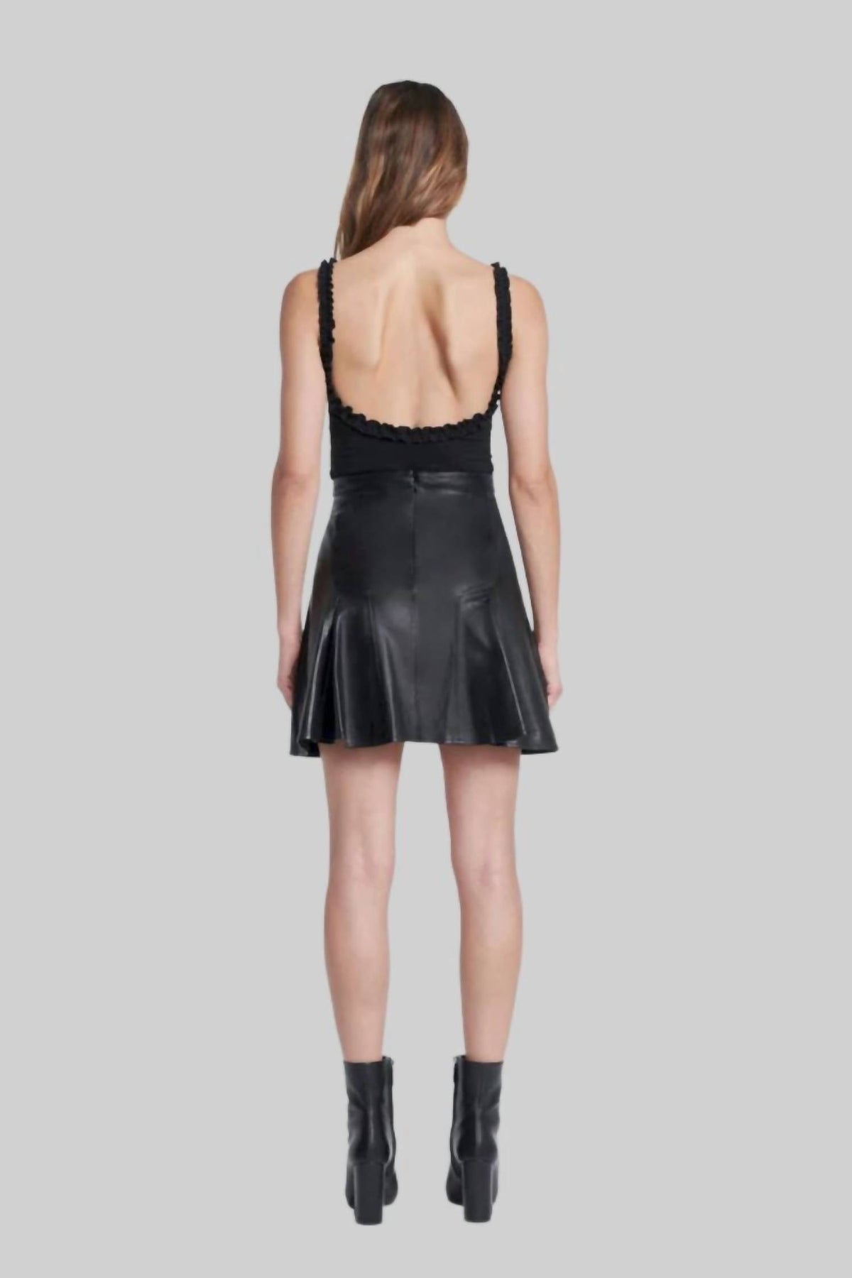 7 For All Mankind - Leather Mini Skirt