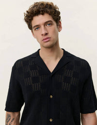 Les Deux - Square Knitted Short Sleeve Shirt