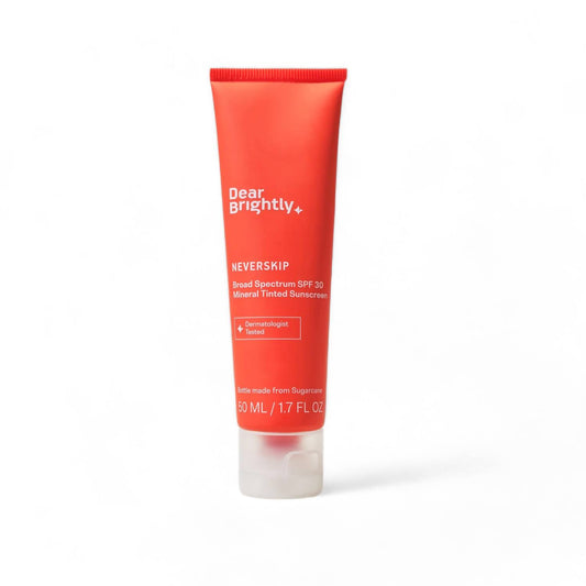 Dear Brightly - 100% Tinted Mineral Sunscreen for Face, SPF Broad Spectrum (UVA & UVB)