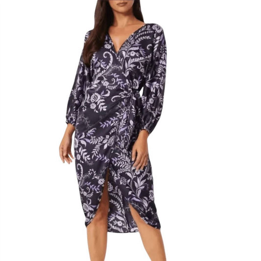 Misa Los Angeles - Sylvia Floral Faux-wrap Midi Dress