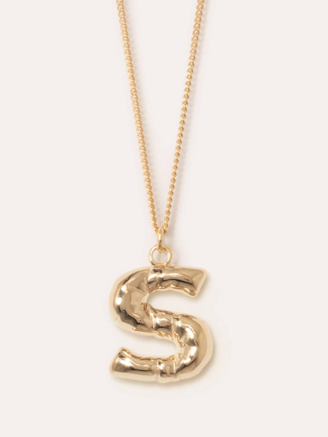 Completedworks - Women's Plated S Pendant With Chain Necklace