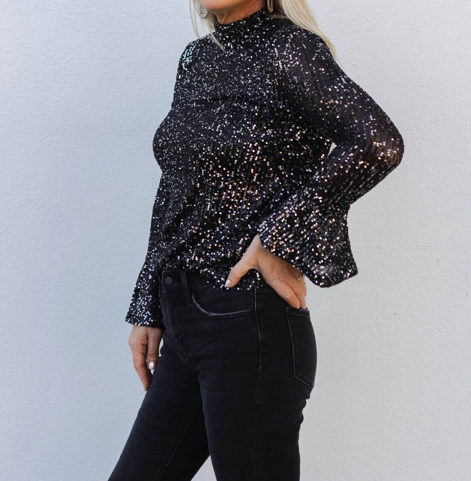 Promesa - Vip List Sequin Knit Top