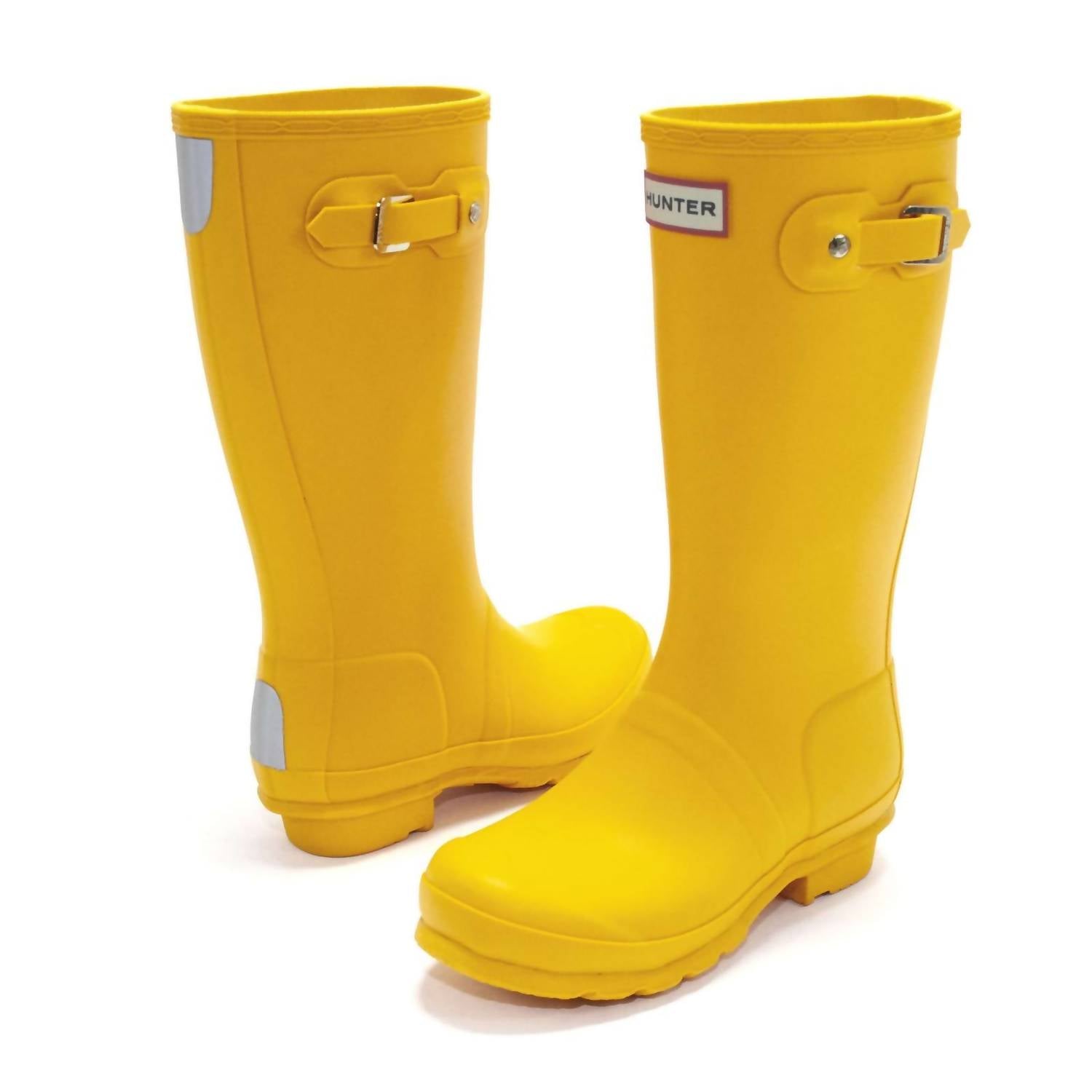 HUNTER Girls Original Rain Boots in yellow - kids' shoe - view 5