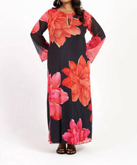 Fashion Szn Curve - Long Sleeve Floral Maxi Dress - Plus