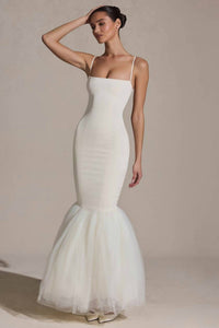 Oh Polly - Adelpha Tulle Hem Fishtail Gown