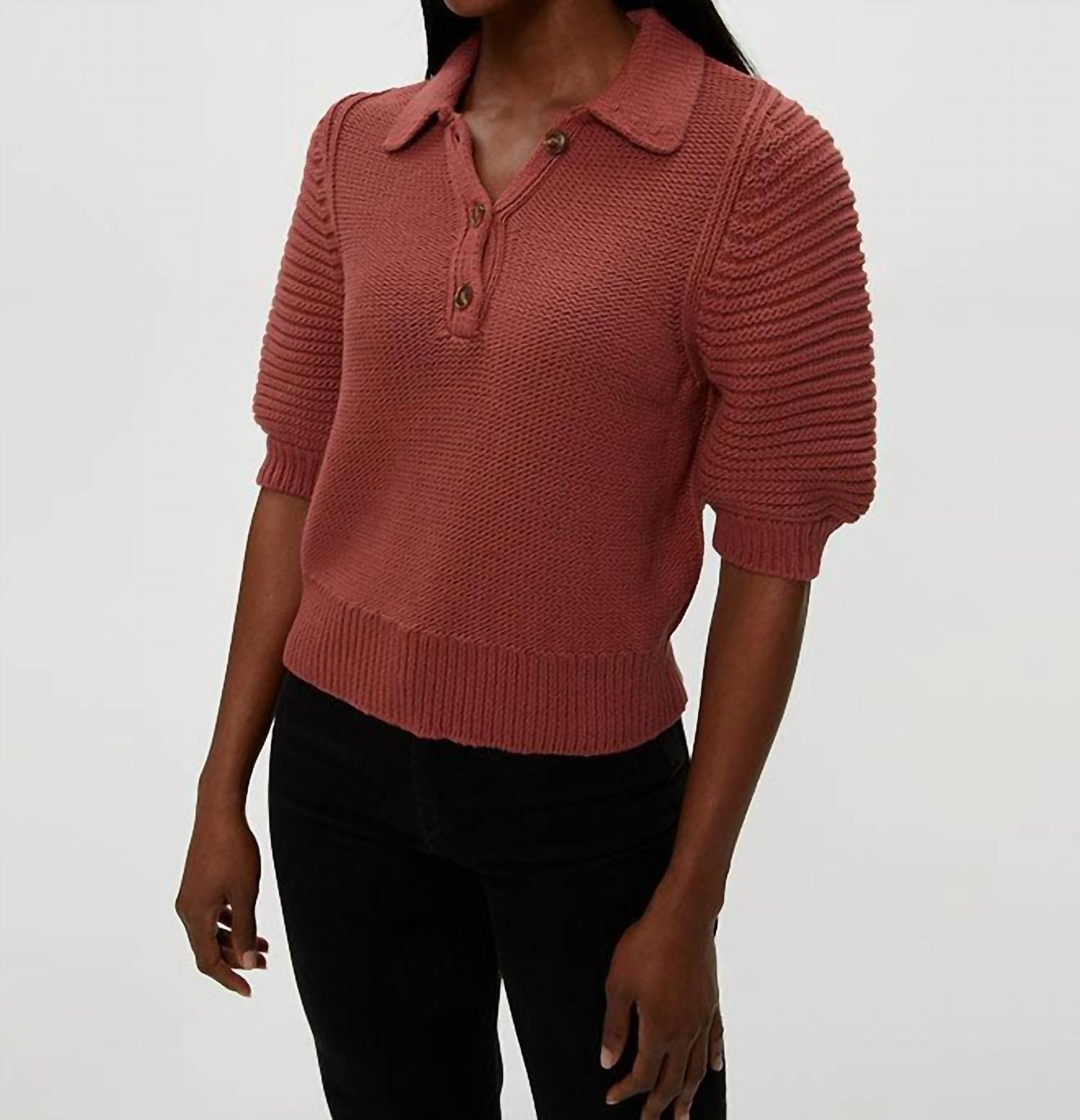 Michael Stars - Marley Collared Popover Sweater
