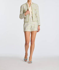 Weill - Pastel Tweed Jacket With Braided Trim