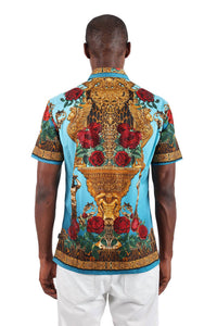 Barabas - Wildflower Wrangler Rhinestone Short Sleeve Shirt