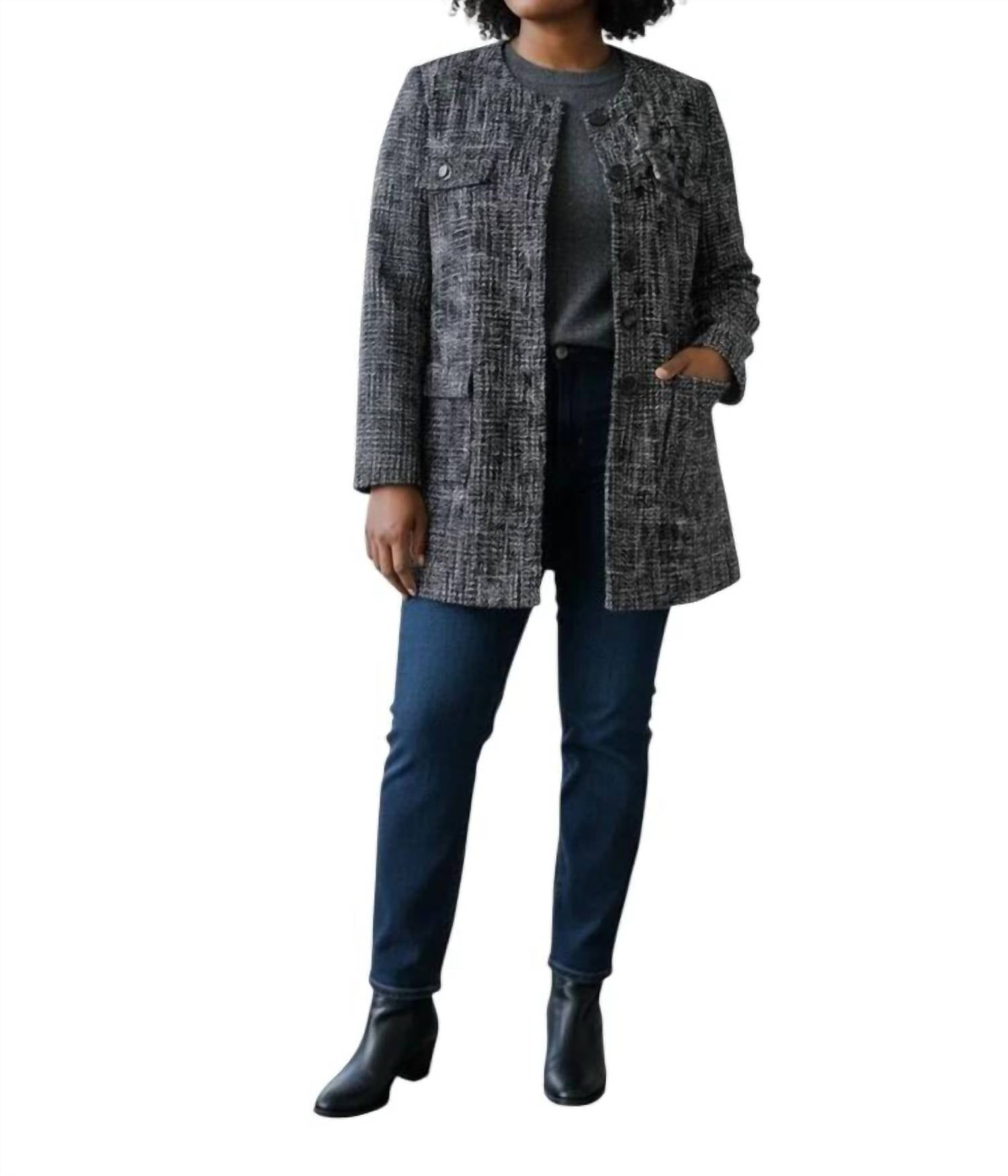 Zoe Kratzmann - Portal Tweed Coat