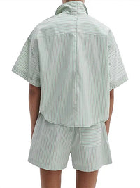 Rag & Bone - Marin Striped Short-sleeve Button-front Shirt
