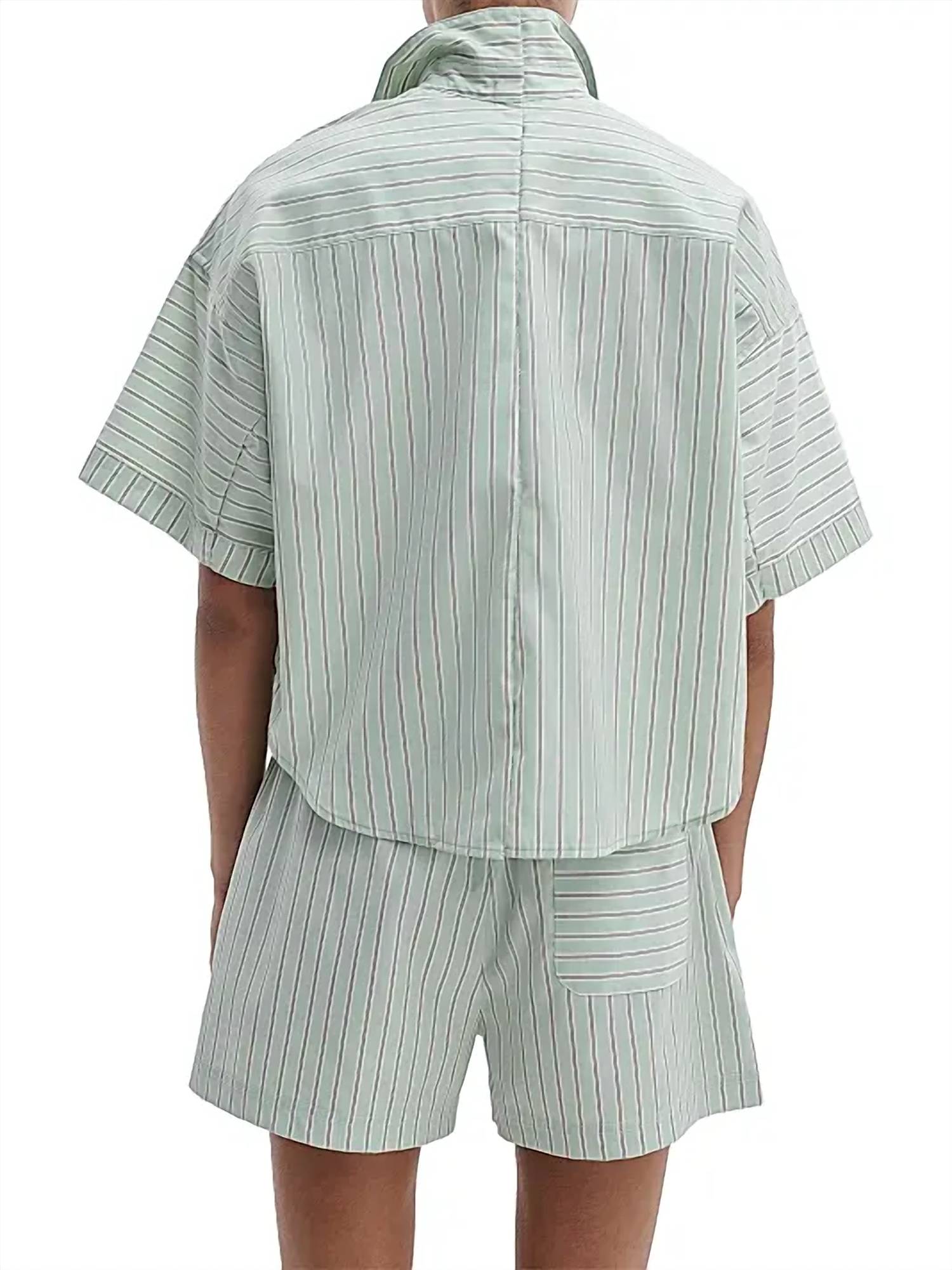 Rag & Bone - Marin Striped Short-sleeve Button-front Shirt