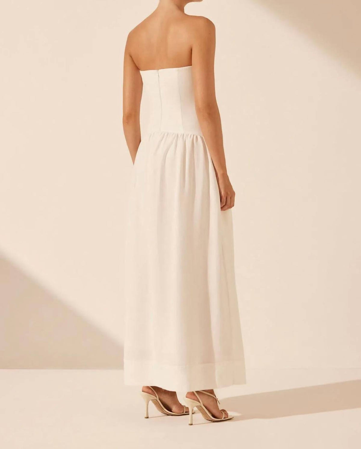 Shona Joy - Strapless Panelled Maxi Dress