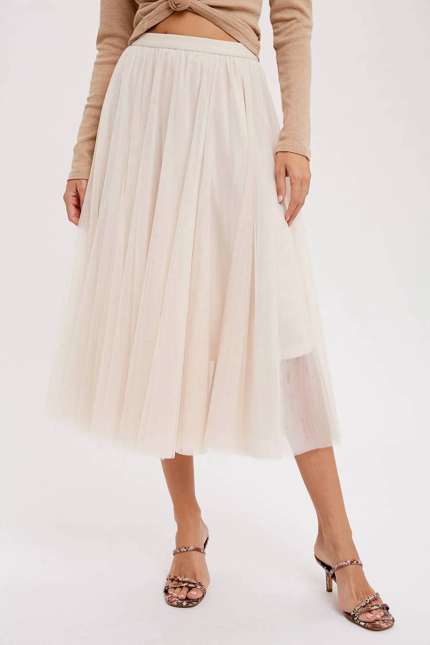 Bluivy - Tulle Midi Skirt